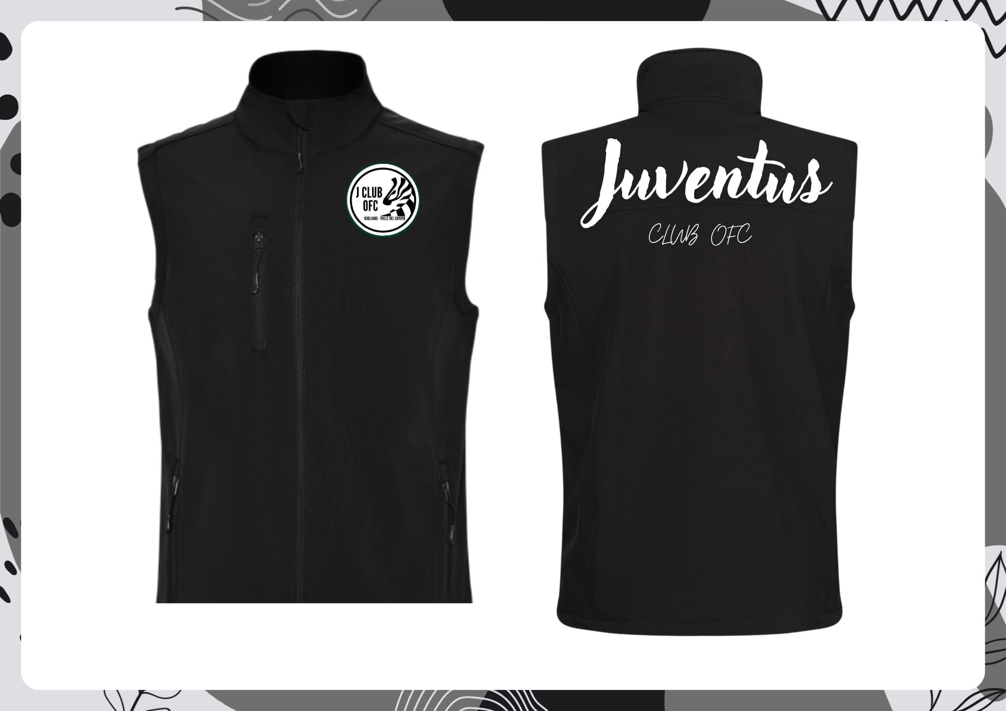 Gilet Nero Liscio